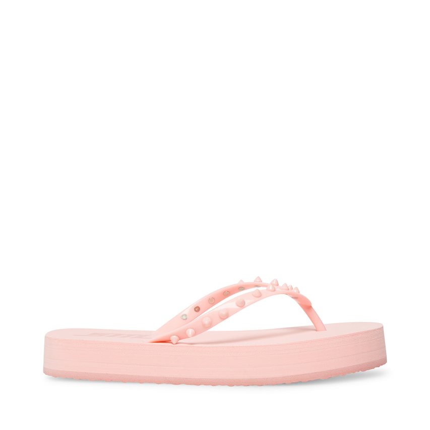 Pink Steve Madden Lumi Women\'s Flip Flops | PH 0569YHW